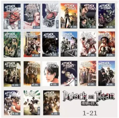 Attack on Titan Boxset(1-21) by Hajime Isayama
