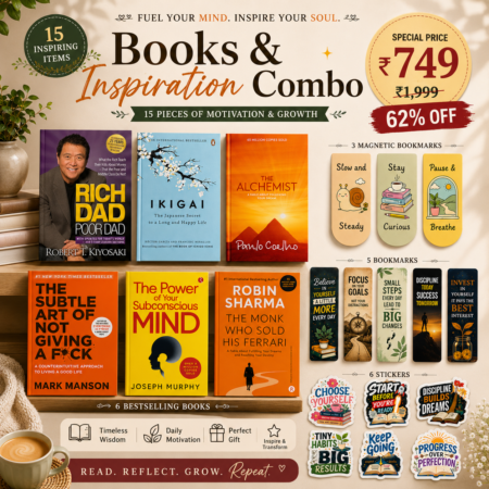 The Purpose, Prosperity & Inner Power Library – 6 Bestselling Books + 14 Reading Goodies | 20-Piece Combo