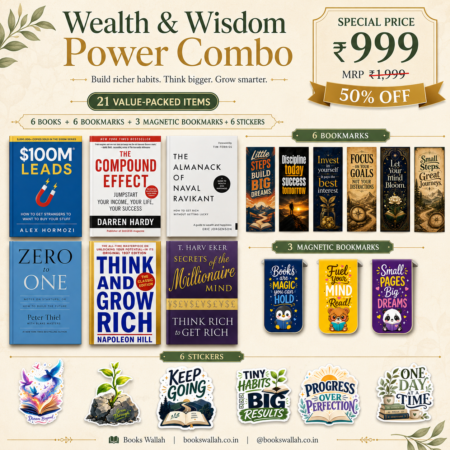 The Wealth Builder’s Wisdom Vault – 6 Books + 15 Exclusive Reading Goodies | 21-Piece Combo